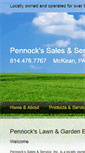 Mobile Screenshot of pennockslawnandgardenequipment.com